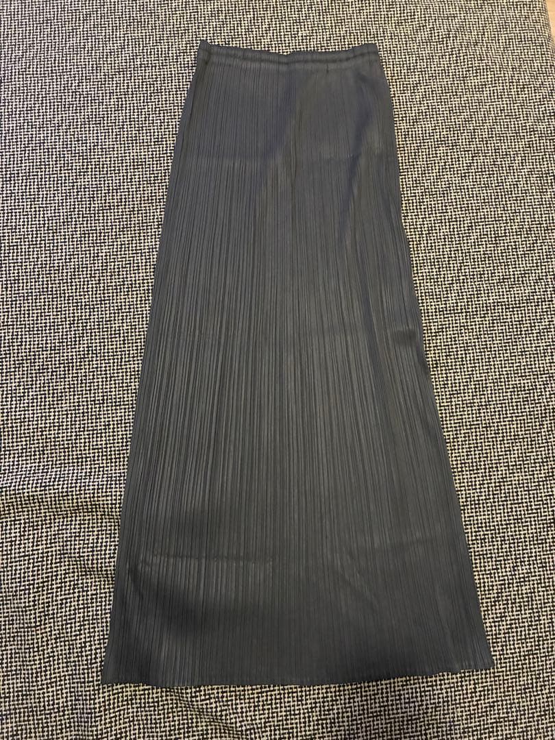 PLEATS PLEASE ISSEY MIYAKE ロングスカート グレー 2