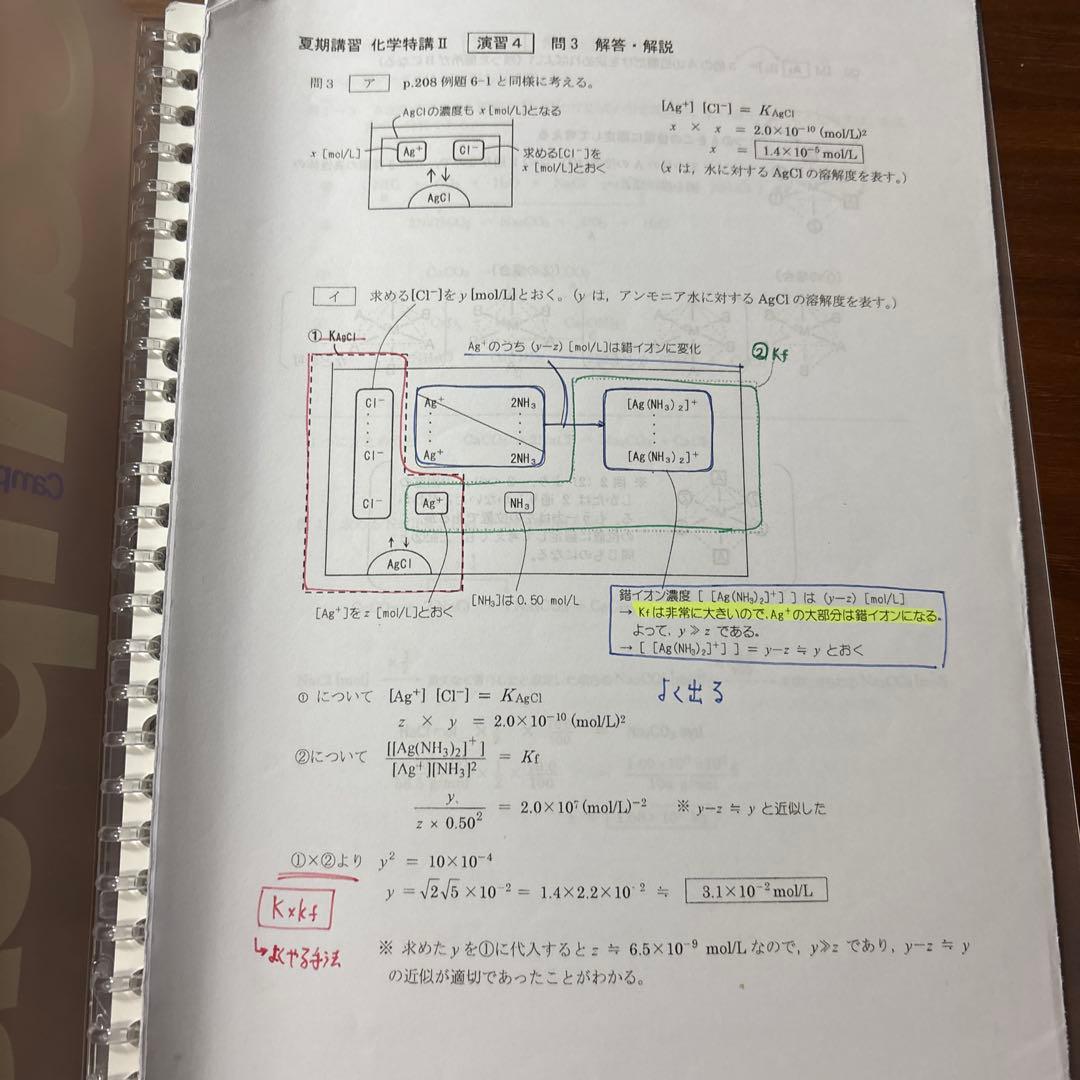 駿台　化学特講Ⅱ(無機化学) 2024夏期　景安先生