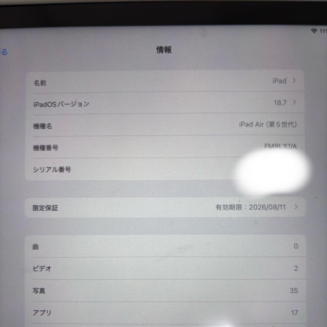 とん　ipad air 第五世代　apple pencilつき
