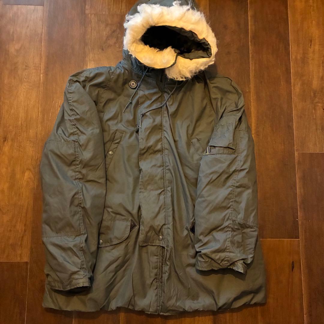 70s us vintage TYPE N-3B PARKA 実物 古着 XL