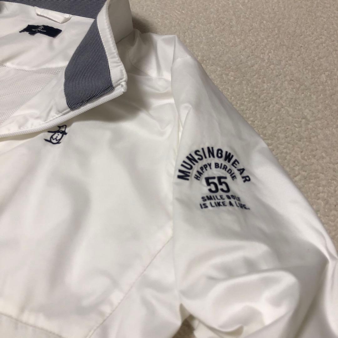 Munsingwear(マンシングウェア) ナイロンブルゾン 白 メンズ L