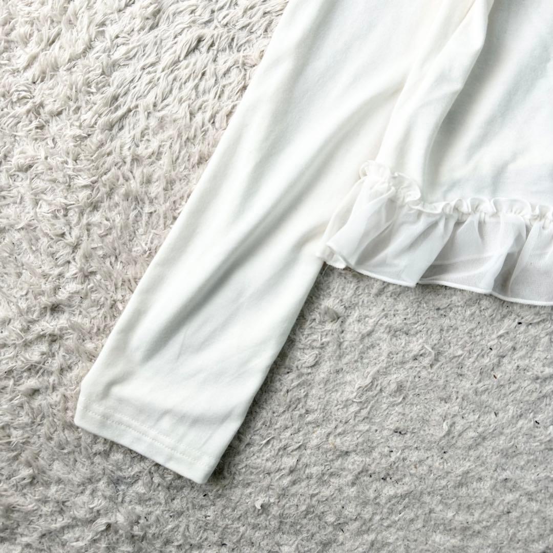 新品✨Sheglit シェグリット シフォンフリル カーディガン M ゴシック