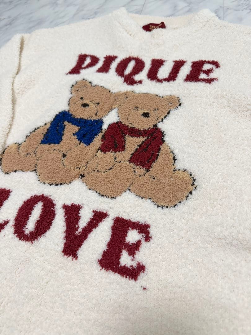 GELATO PIQUE テディベア長袖ルームウェア