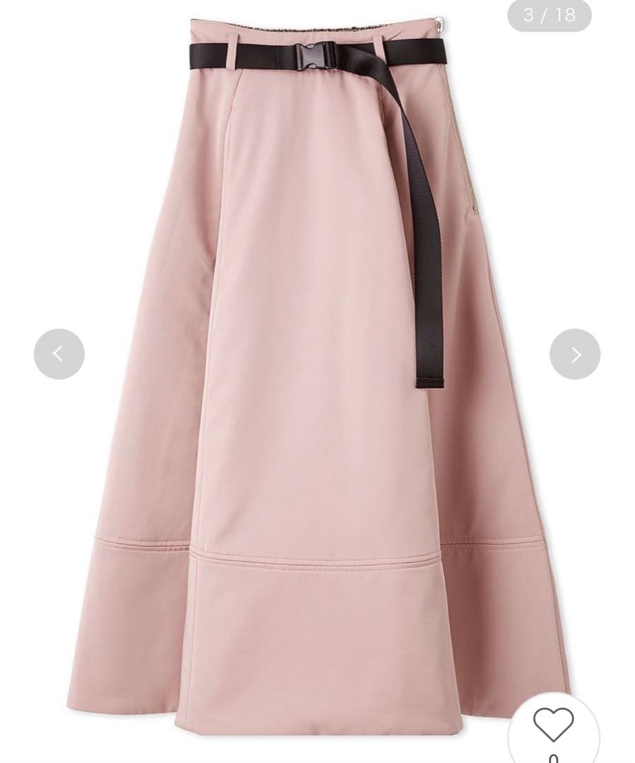 【新品】FURFUR ファーファー 2WAYパテッドスカートロングフレアスカート