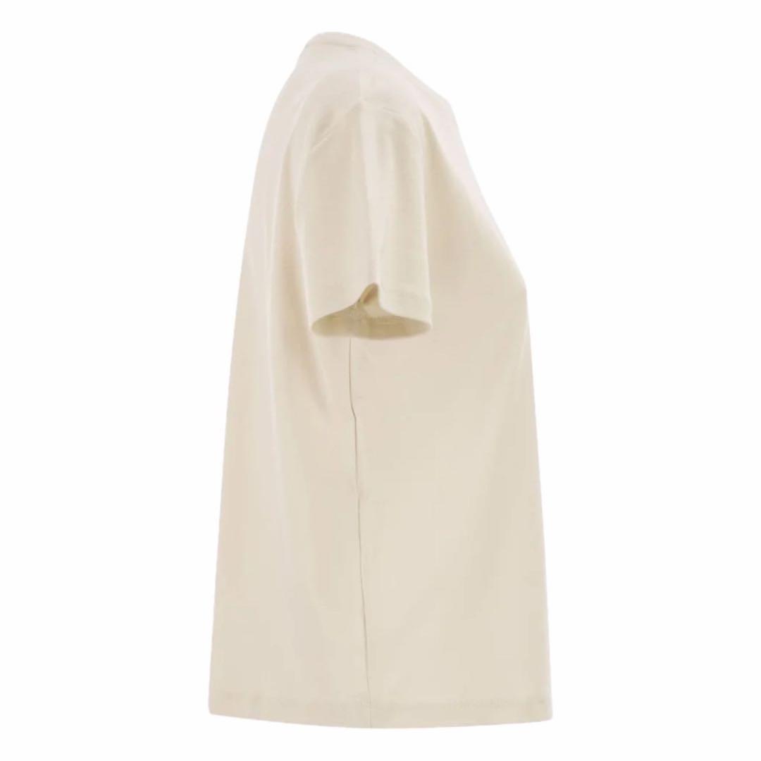 S Max Mara プリント半袖Tシャツ クリーム 春夏 新作 M