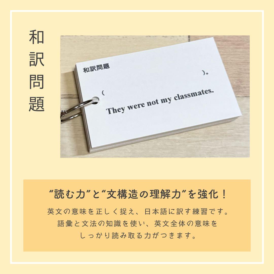 【中1フルパッケージ】単元別英文法カード　中学生　テスト　復習　予習　参考書
