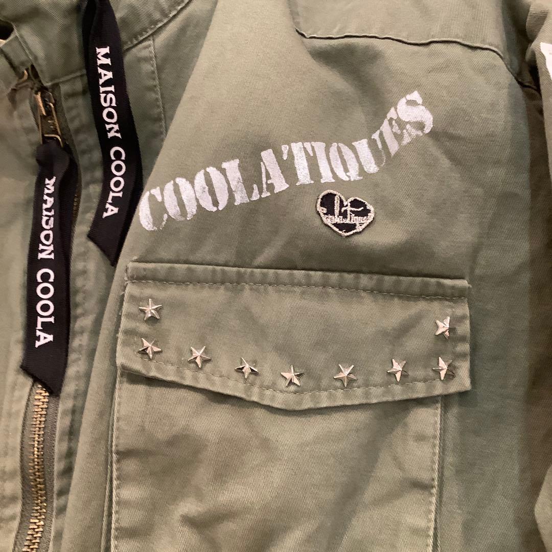 COOLA TIQUES ペイント×レースミリタリージャケット　サイズ38