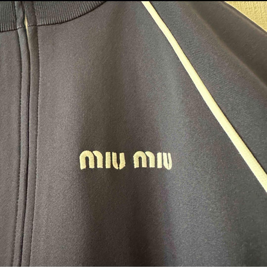試着のみ2024購入Miumiu テクニカルヤーンジップカーディガン36