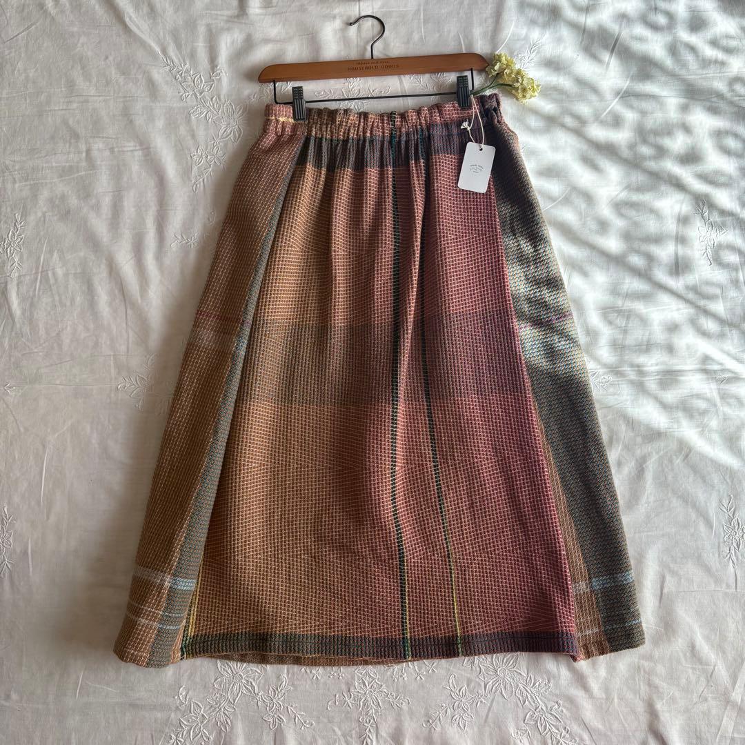 ꕤ新品ꕤtamaki niime ポワンスカート　wool ピンク系