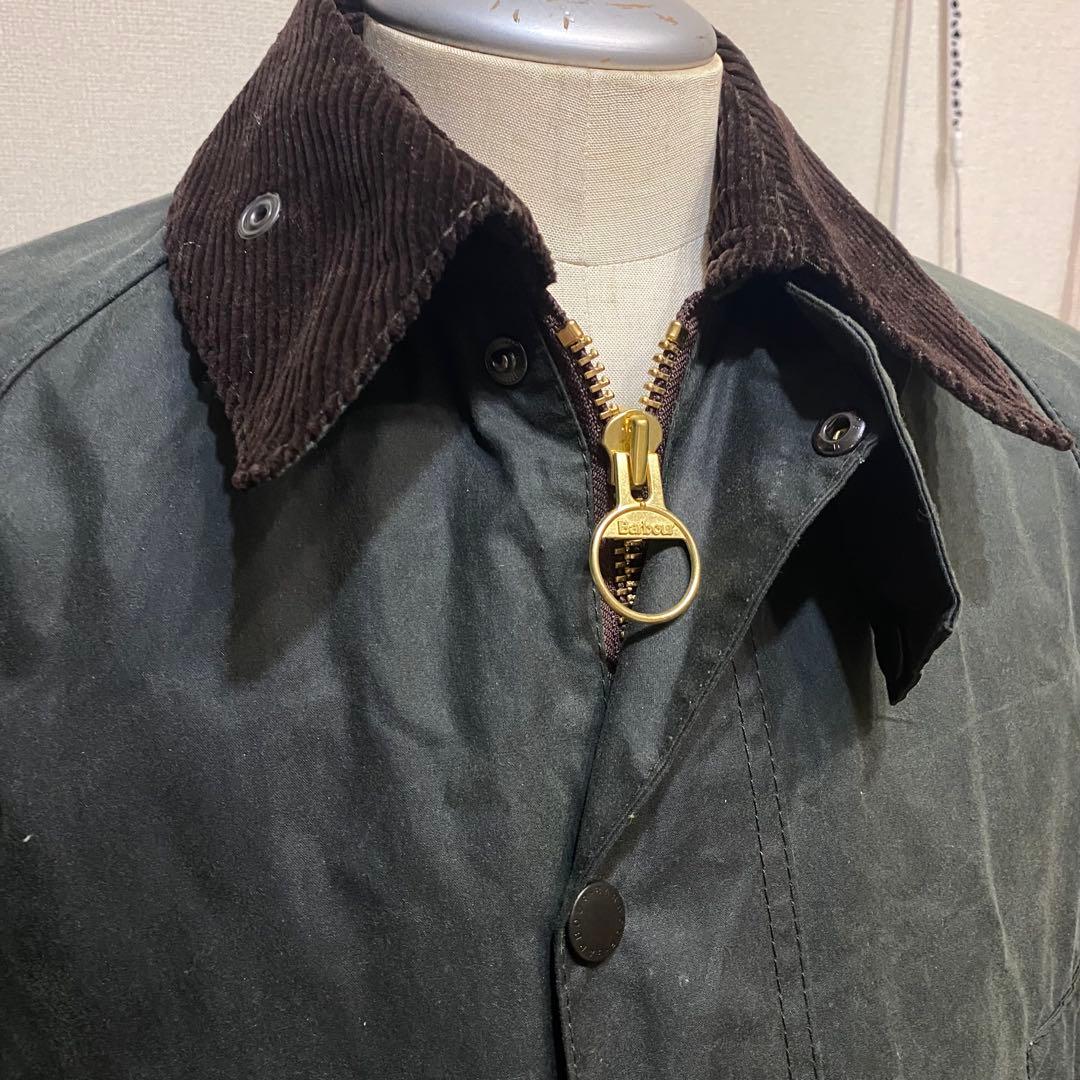 【美品】Barbour BEDALE 38 オイルドジャケット　セージ