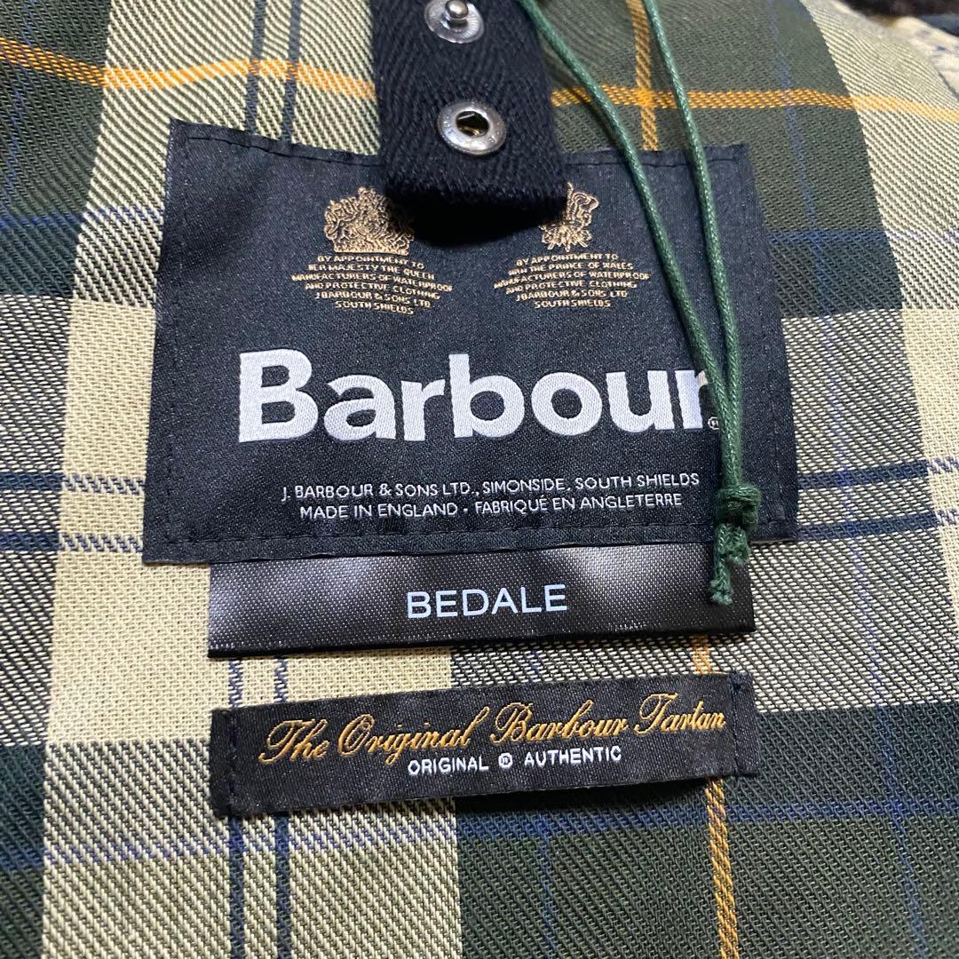 【美品】Barbour BEDALE 38 オイルドジャケット　セージ