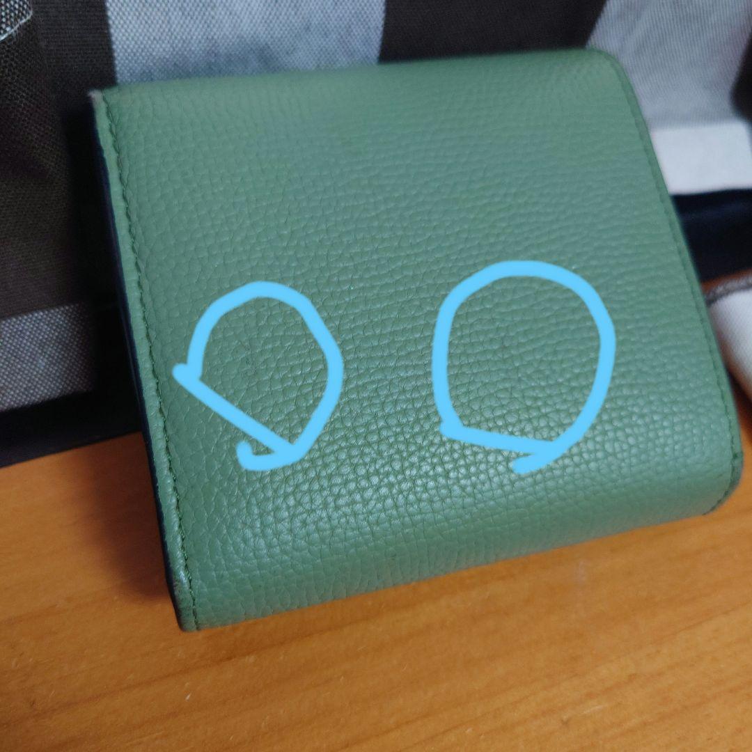 LOEWE 二つ折り財布　アナグラム コンパクト フラップウォレット