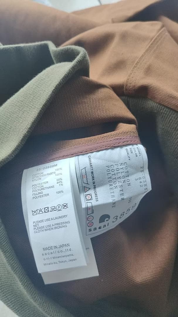 sacai x Carhartt WIP コラボ　ブルゾン 3