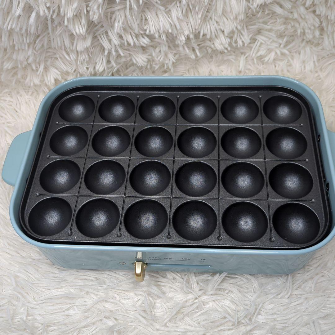 極美品✨BRUNO ブルーノ コンパクトホットプレート ブルーグレー たこ焼き