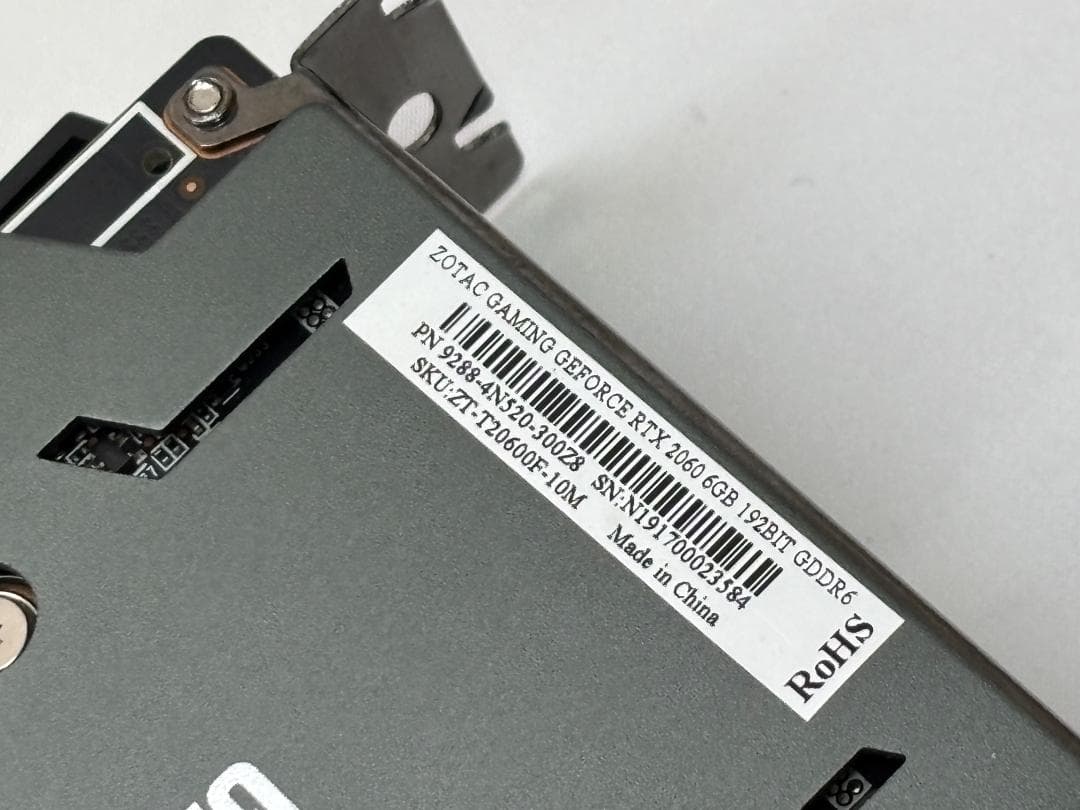 グラフィックボード・グラボ・ビデオカード ZOTAC GeForce RTX 2060 6GB
