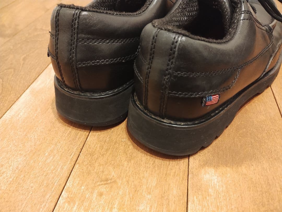 [希少]90s POLO SPORT モカシン レザーシューズ ブーツ ブラック