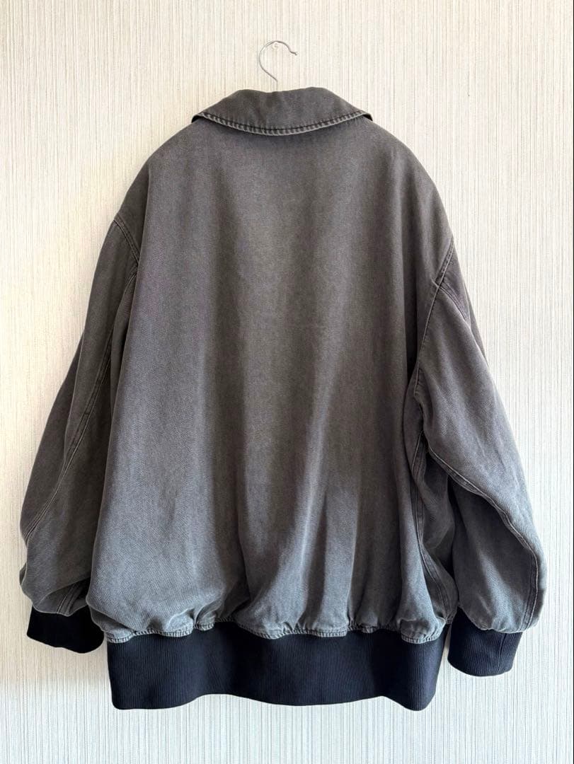 JEANASIS リバーシブルフライトジャケット ブラックxブラックデニム