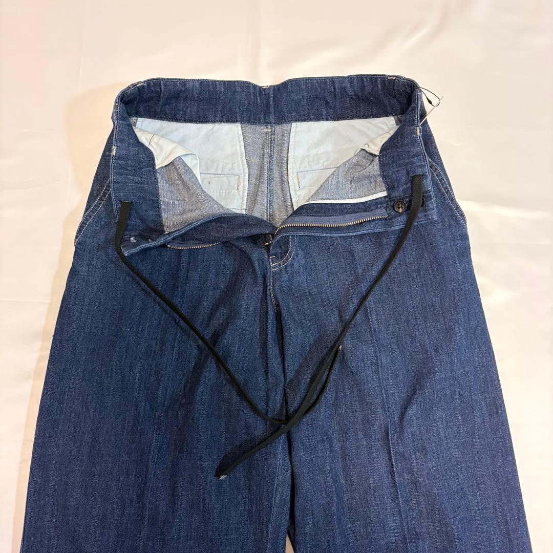 【新品】BEARDSLEY ビアズリー　デニムスラック　ワイドパンツ　Mサイズ