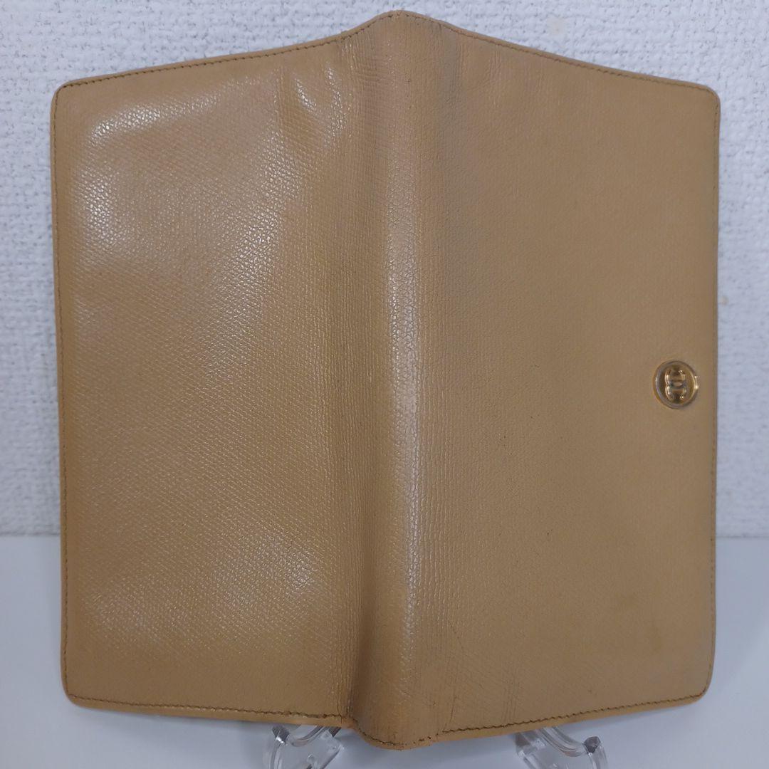 ✨上品✨CHANEL シャネル 折り財布 ベージュ ゴールド金具 上質レザー