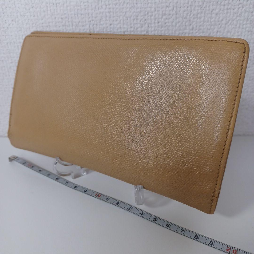 ✨上品✨CHANEL シャネル 折り財布 ベージュ ゴールド金具 上質レザー