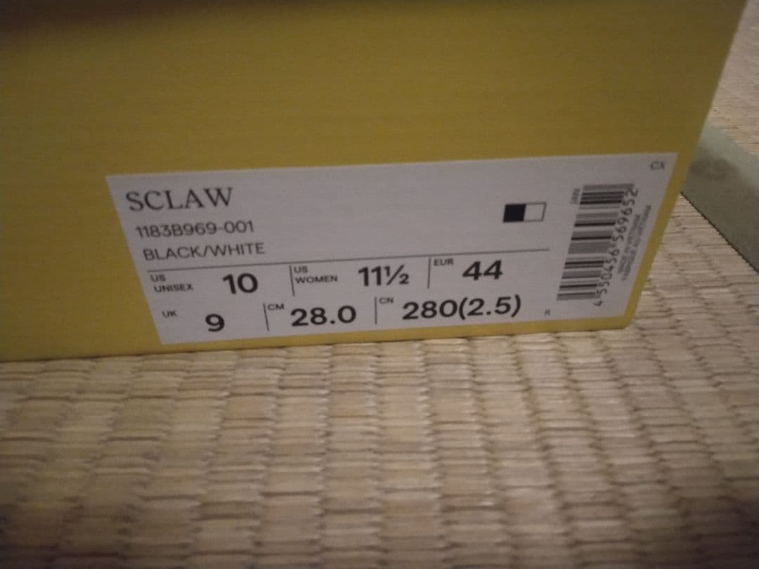 Onitsuka Tiger SCLAW ブラック　新品　28.0