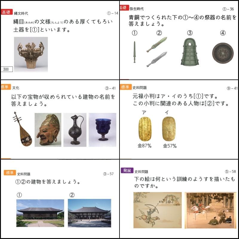 Yukimama様　お取り置き　中学受験　歴史カード