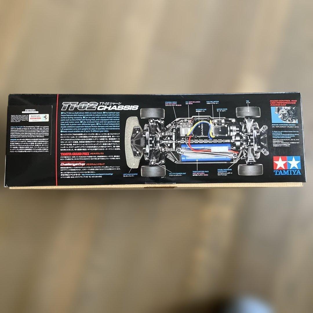 【送料込み】【新品】タミヤ1/12 R/C TT-02シャーシ　フェラーリF12
