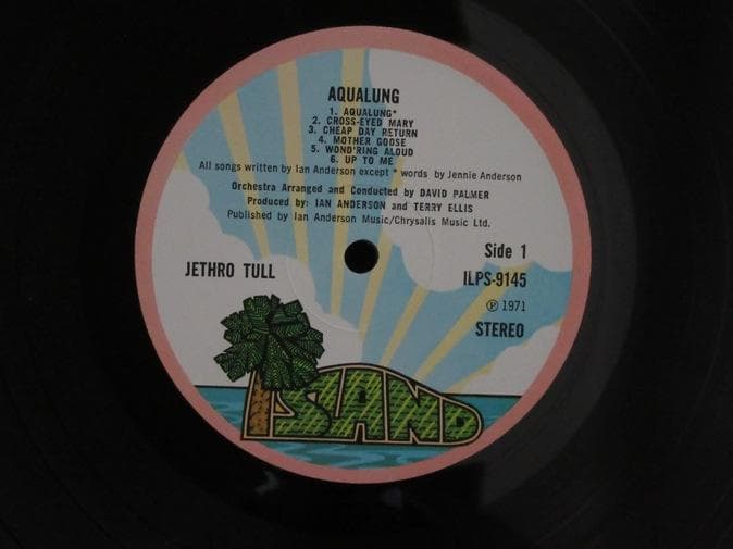 JETHRO TULL★Aqualung UK  Pink Rim