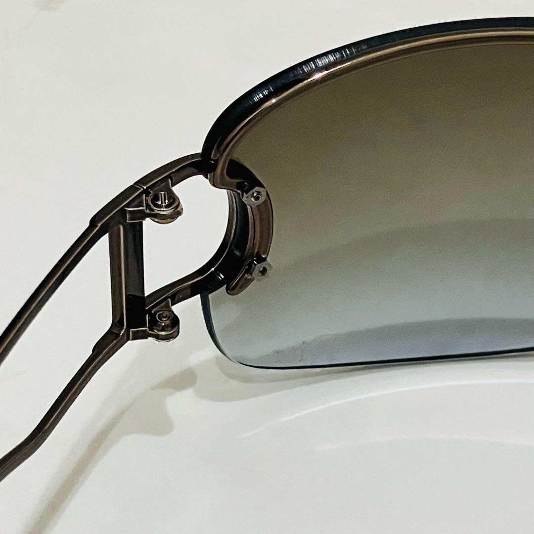 極美品 Dior ディオール サングラス ハーフリム グラデーション リムレス