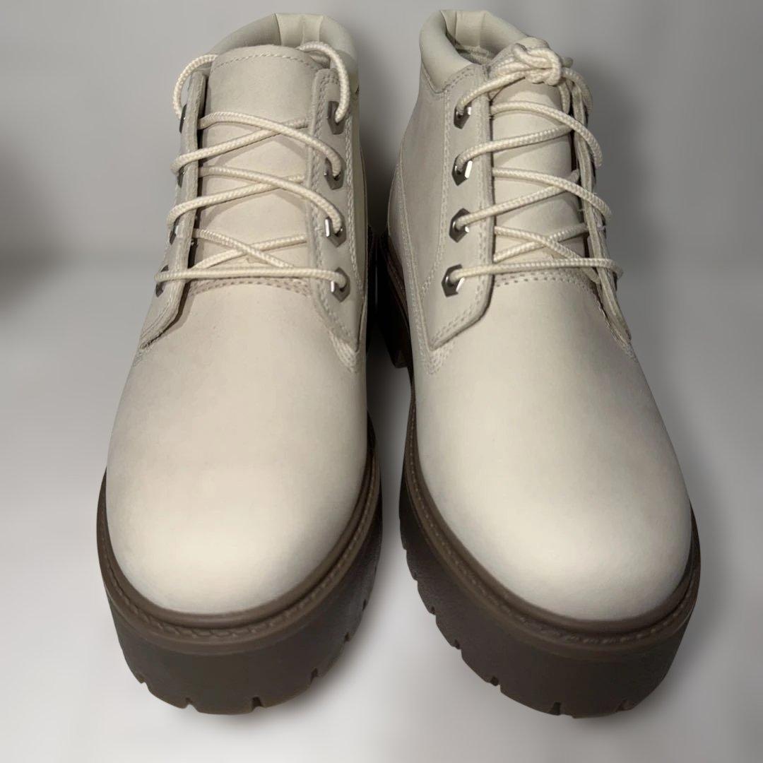 timberland ミドルブーツ　ホワイトブラウン　(美品　新品　未使用)