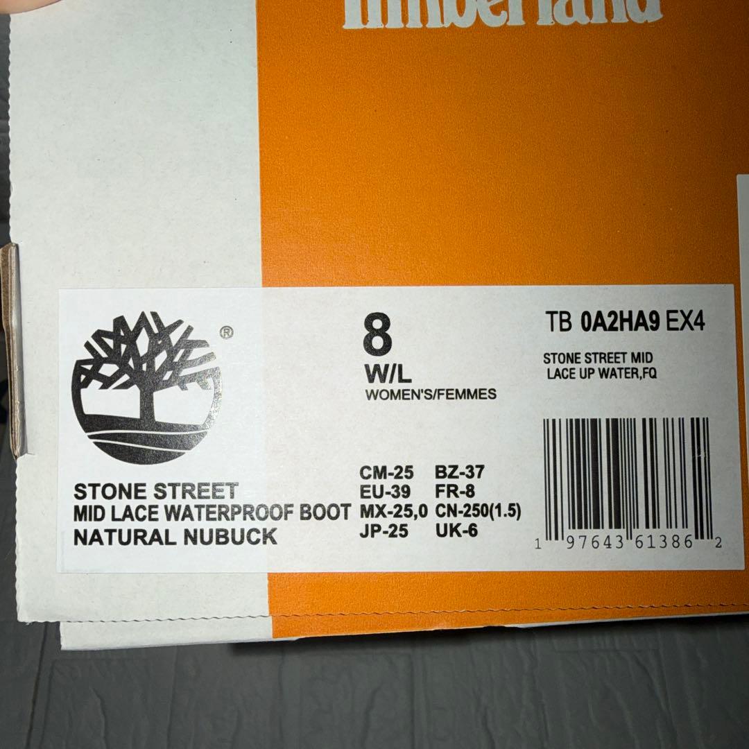 timberland ミドルブーツ　ホワイトブラウン　(美品　新品　未使用)