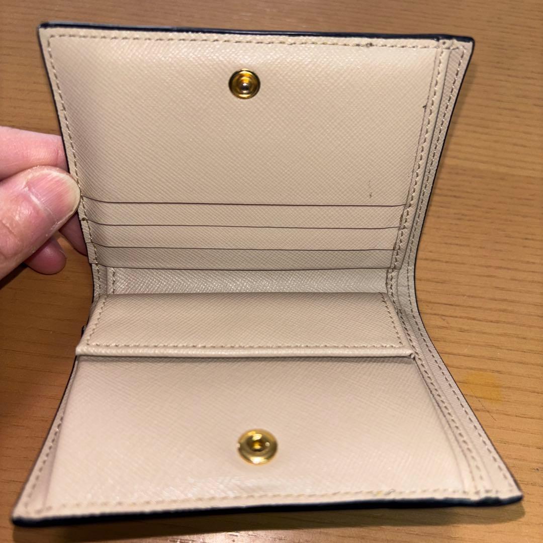 MARNI 二つ折り財布 グレー/イエロー