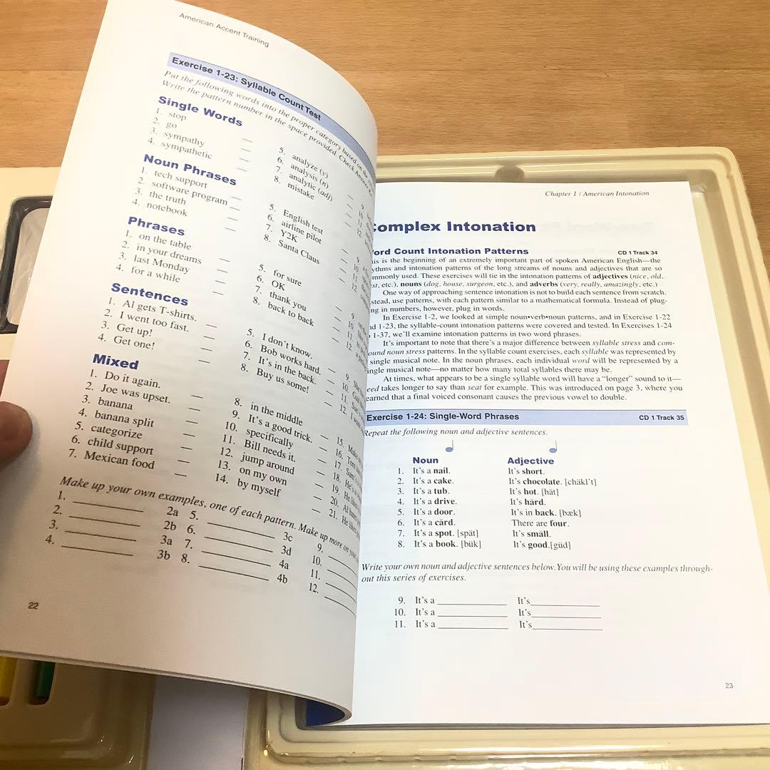 American Accent Training CD5枚/本/鏡/ペン3本