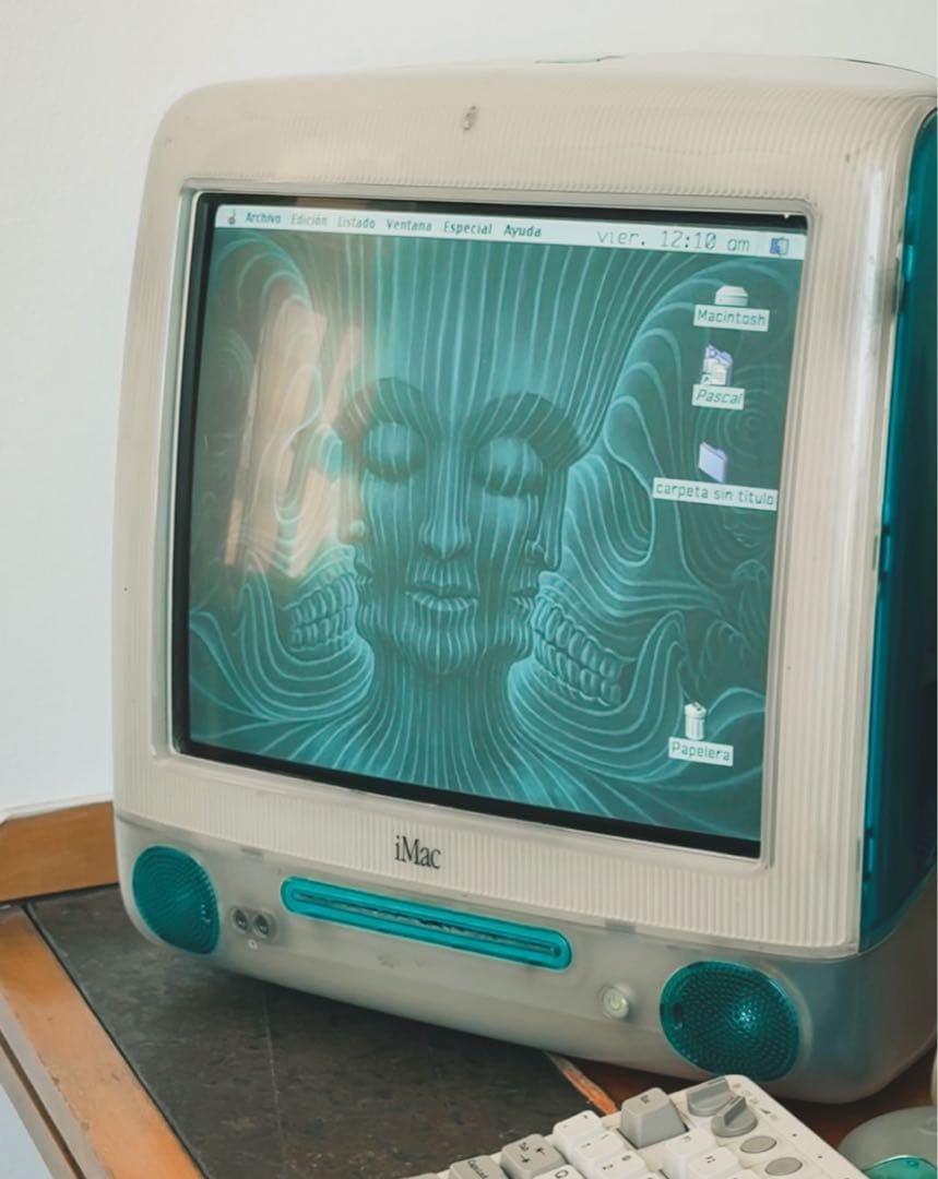 Apple iMac G3 クリアブルー 水色 インテリア y2k lain