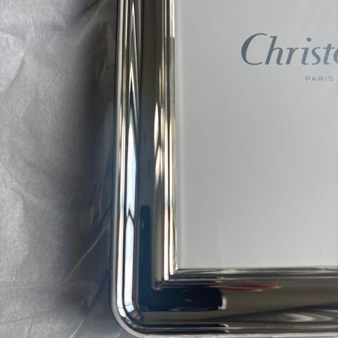 未使用品Christofle メタルフォトフレーム 約15x10cm