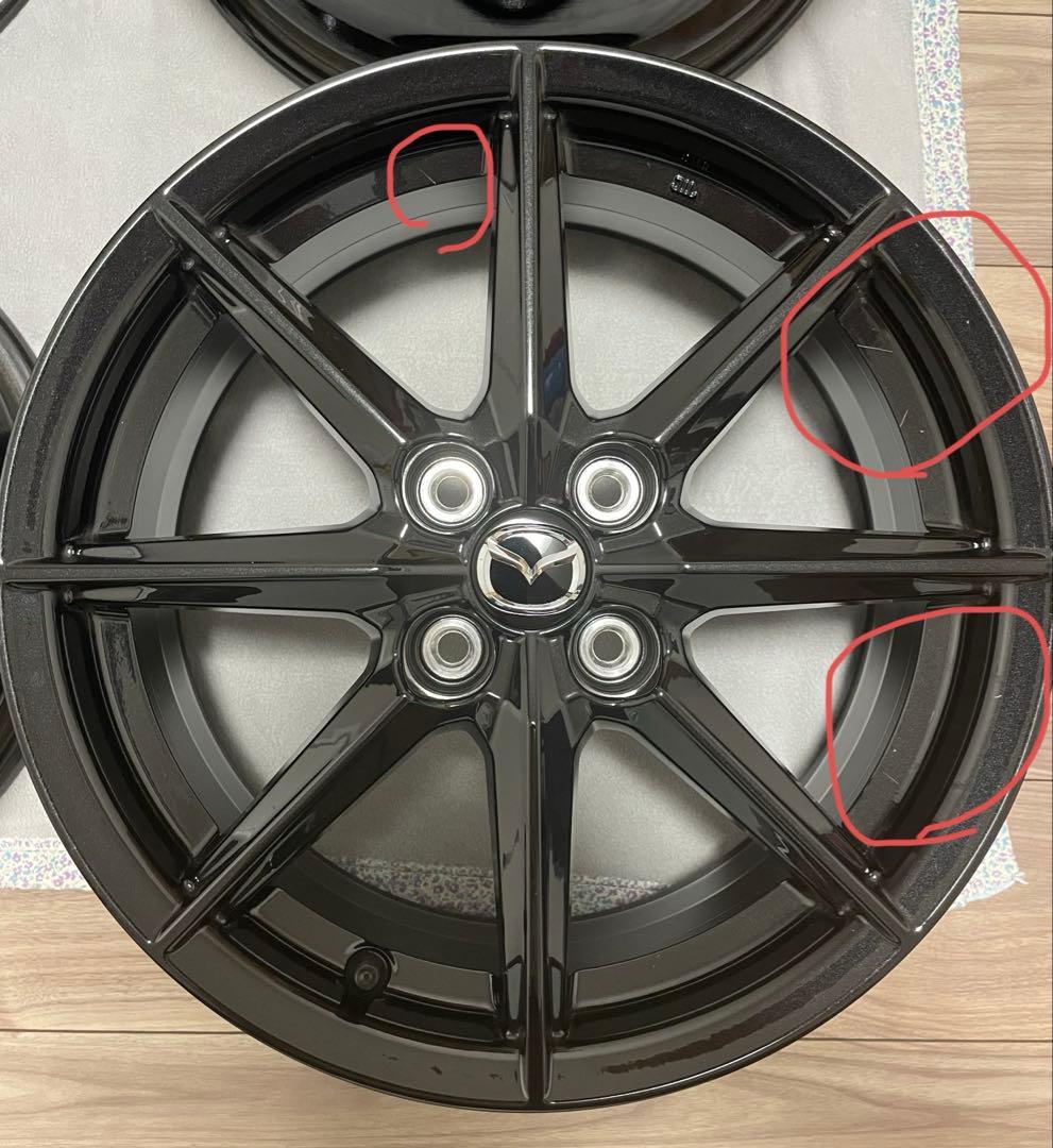 【ロッシ】Mazdaロードスター純正 ブラックメタリックホイール4本セット
