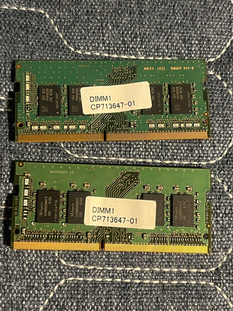 DDR4-2400MHz 8GB 2枚