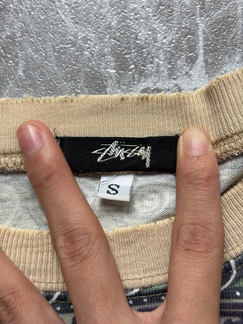 超スペシャル 80s stussy 初期 tシャツ 総柄 トムトム柄 USA製
