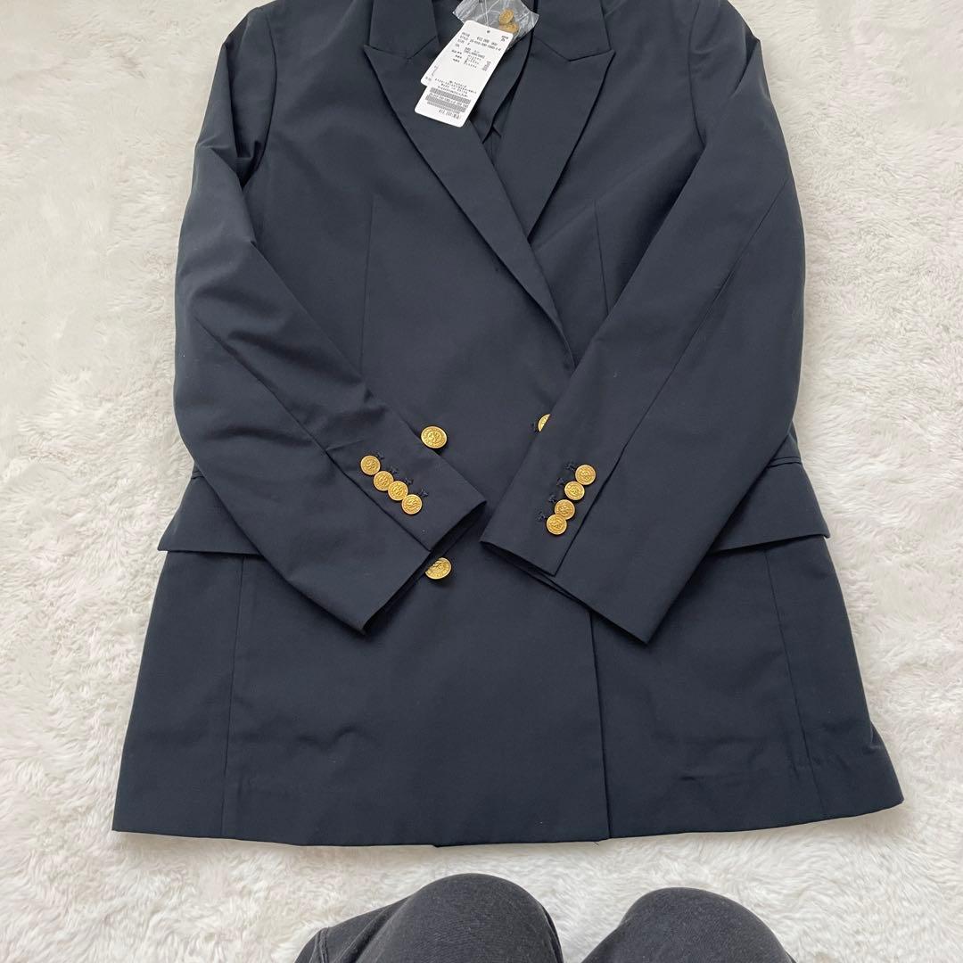 新品　B.C STOCK ダブルブレストジャケット　紺ブレ　金ボタン　フリー