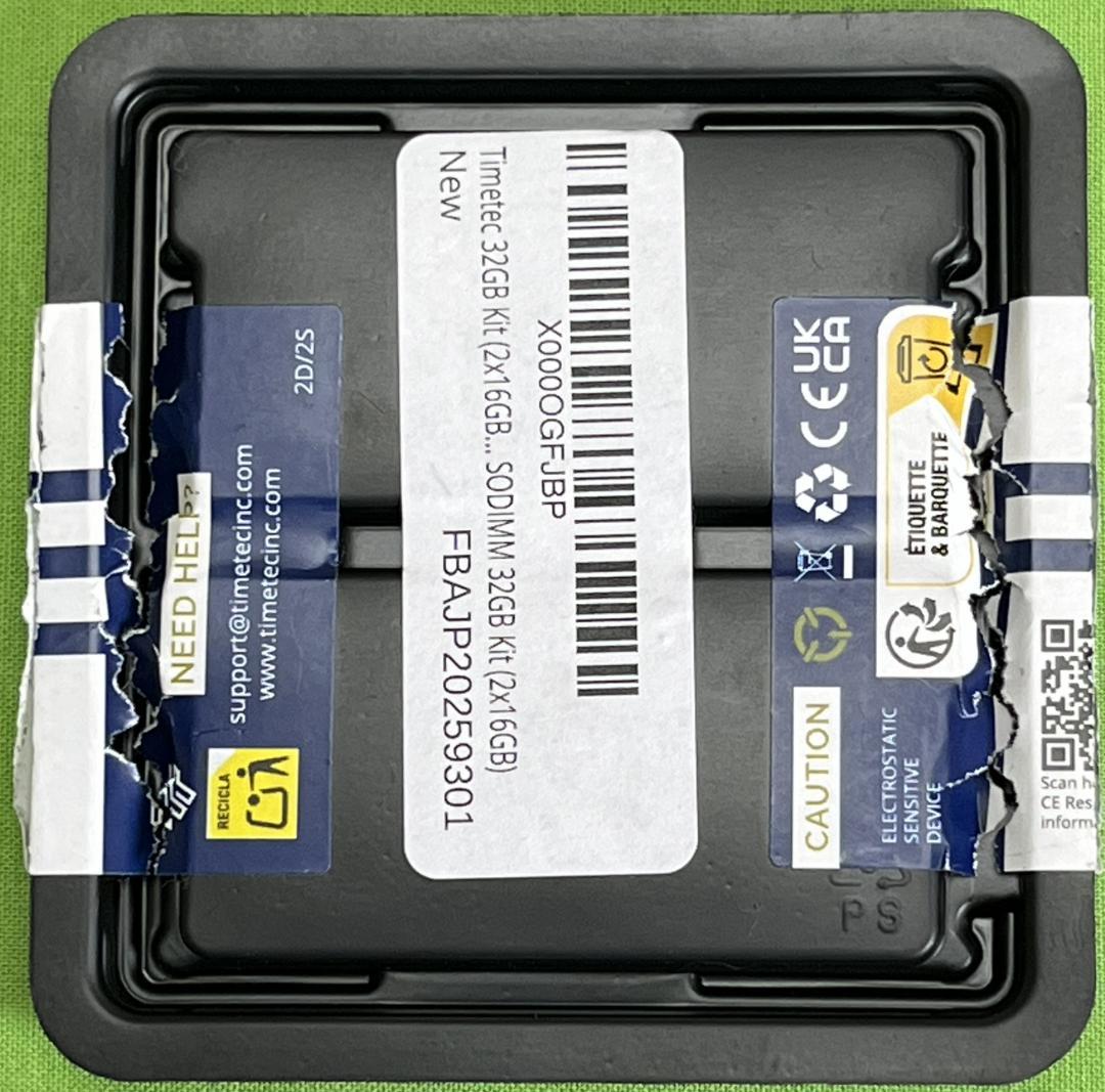 オ*ル様 動作確認済3　TIMETEC　32GB（16GB×2枚）DDR4-24
