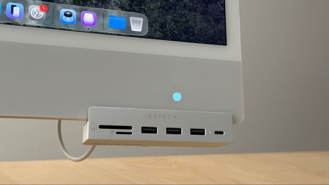 【超御得！】iMac 24インチ M1 シルバー 【極美品】 USBハブ付