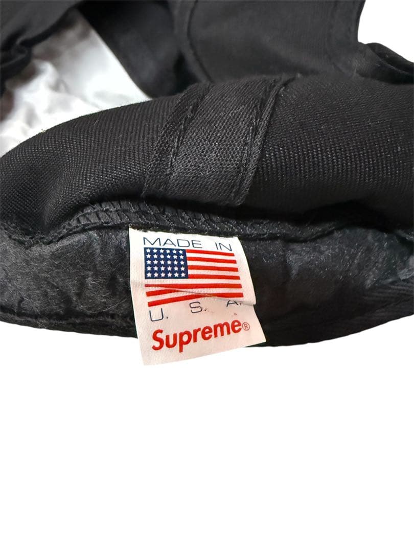 supreme シュプリーム キャップ ブラック 黒 メンズ USA製