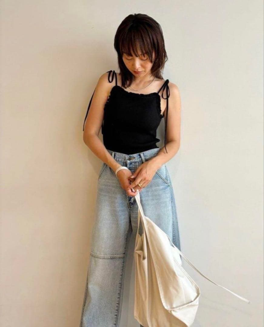 【最終値下げ】シールームリン　 Frill Ribbon Back Uキャミ