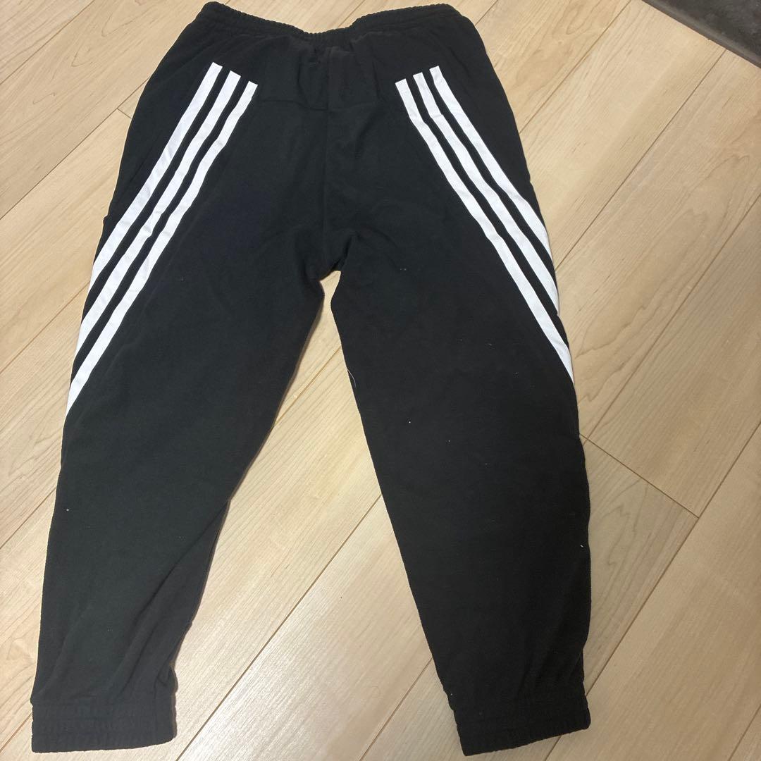 adidas ブラック フルジップパーカー ジョガーパンツ セットアディダス