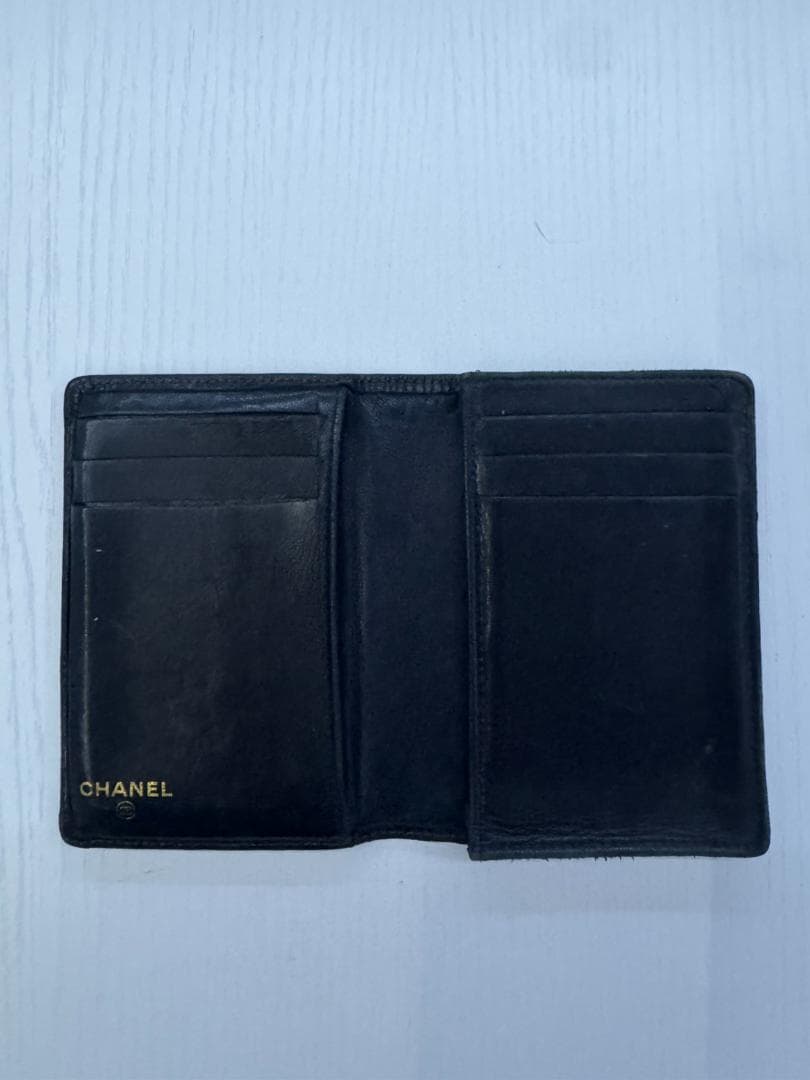CHANEL ブラック レザー 名刺入れ