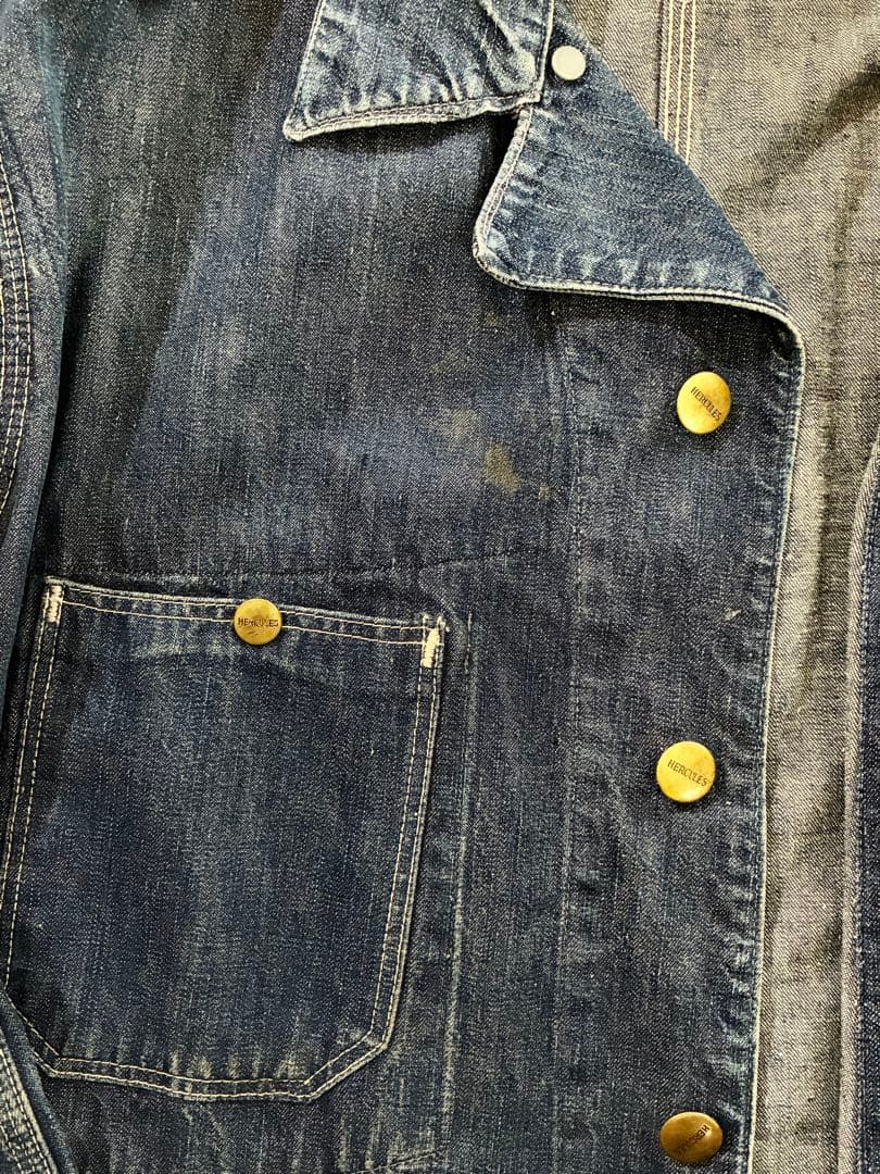 50s HERCLES ヘラクレス デニムカバーオール　極上　濃紺