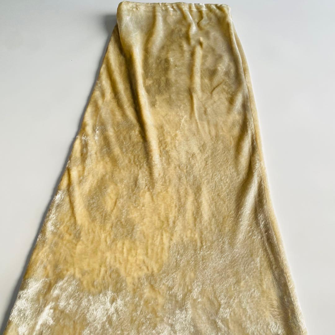 Naenof velvet long skirt ベルベットロングスカート
