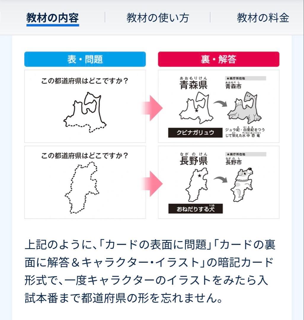 最新版スタディアップ　白地図　書込みシート&キャラフラッシュカード　中学受験