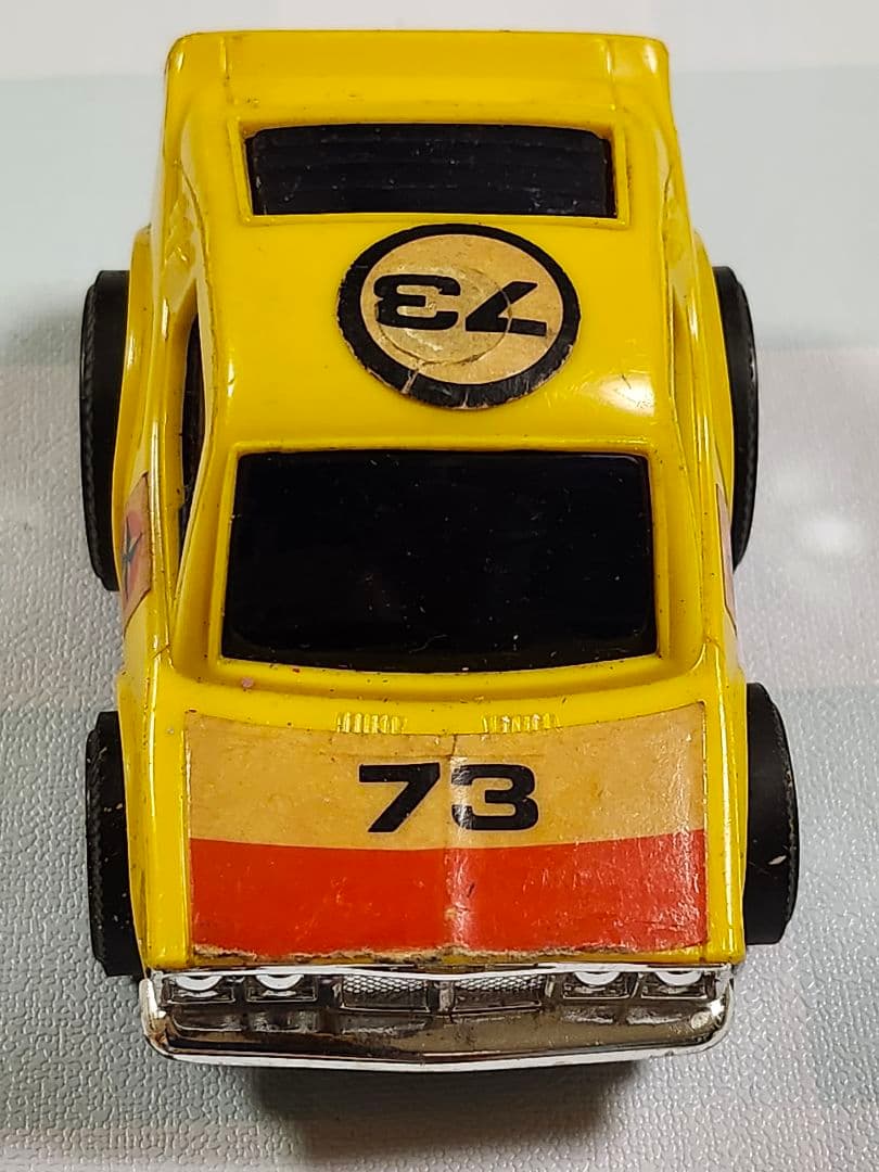イエロー ミニカー モデル73 ブラジル製　チョロQ　昭和レトロ