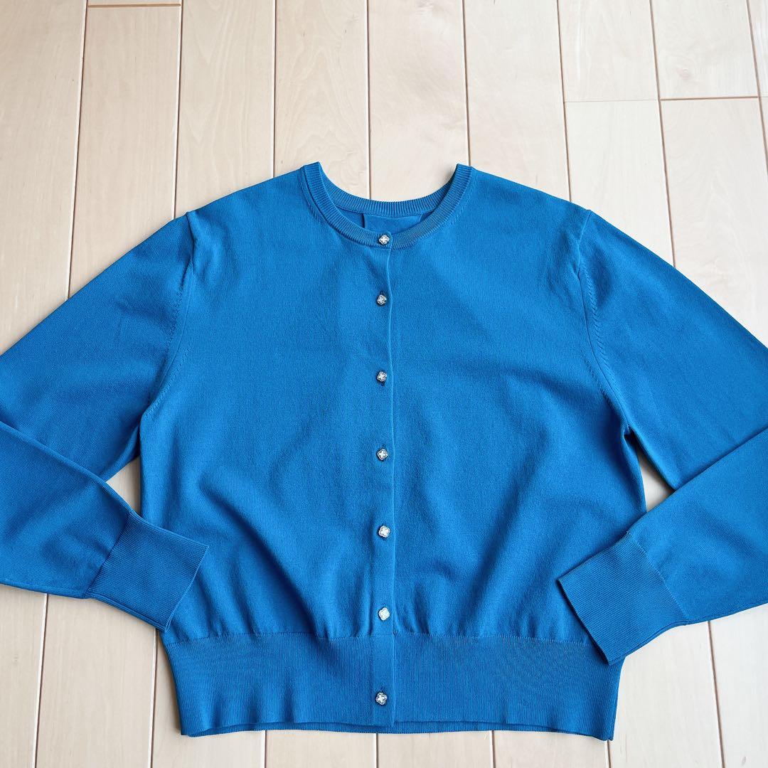 【未着用】組曲 ビジューボタンカーディガン 大きいサイズ5 LL XL 23区